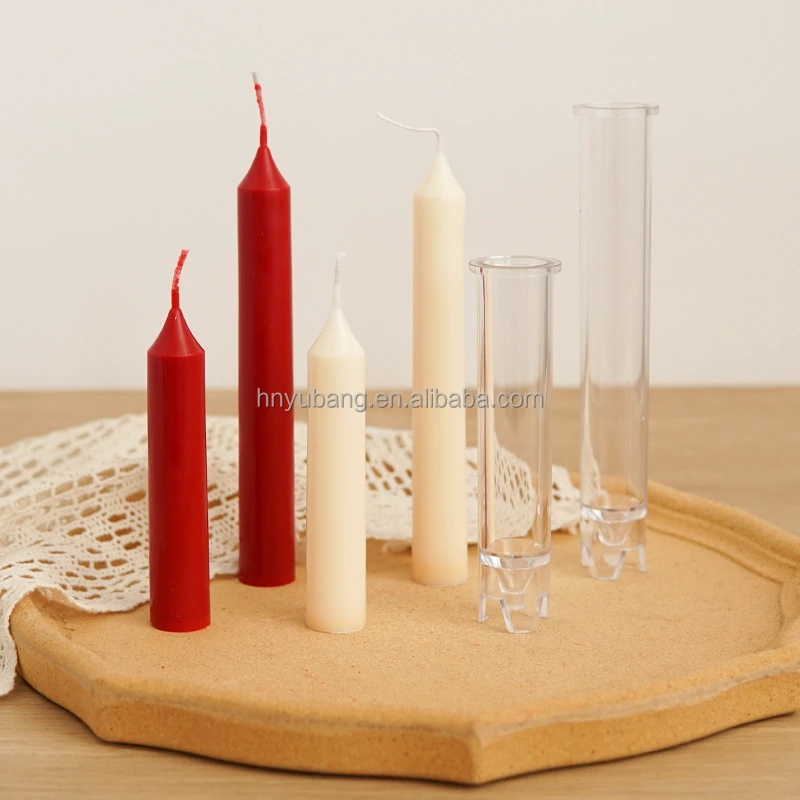 Factory Wholesale of High-quality Acrylic Candle Molds for Emergency and Taper Lighting Candles
