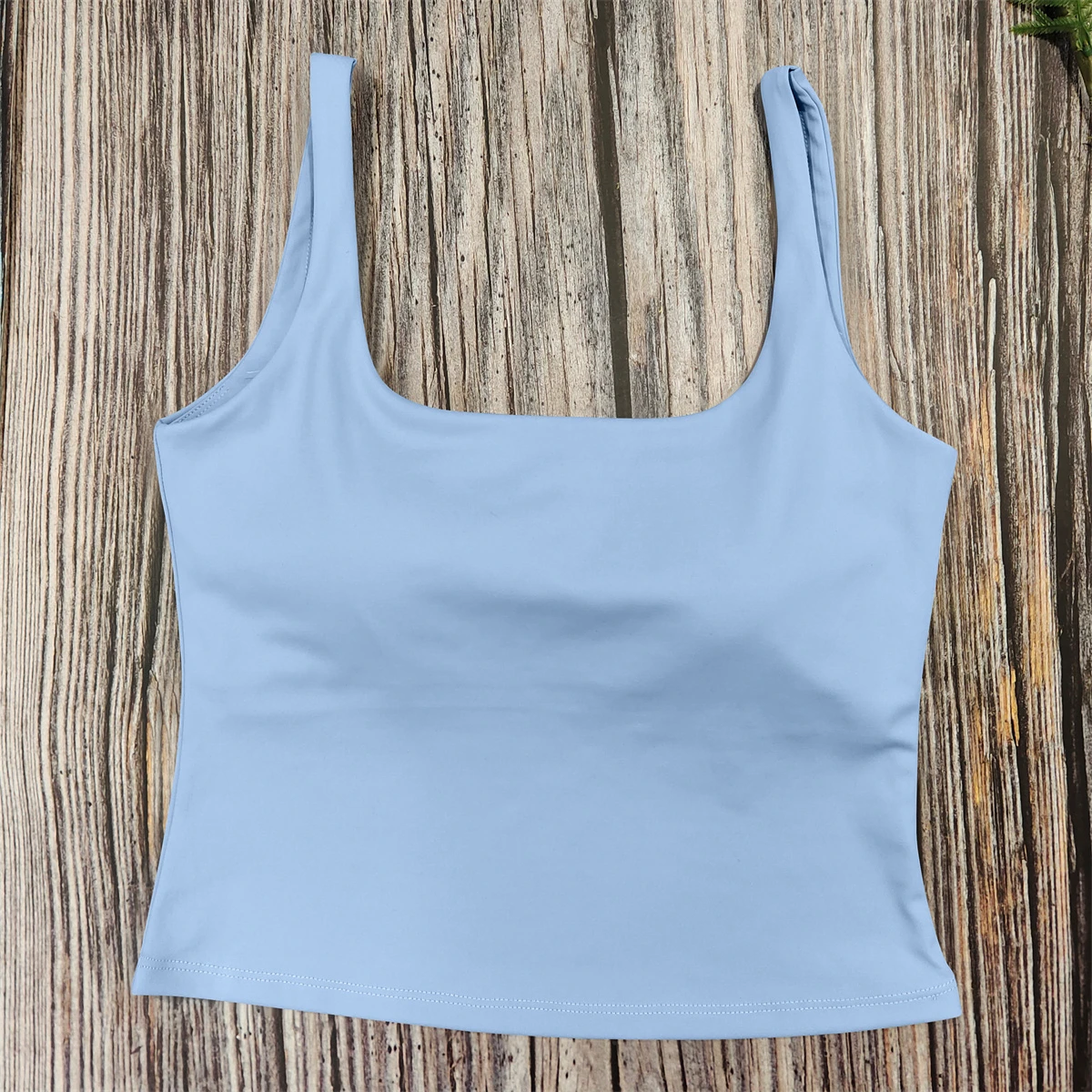High Quality Tight Yoga Vest With Pads Quick Drying Fitness Suit Custom Logo Outerwear Running Back Sports Bra for Women
