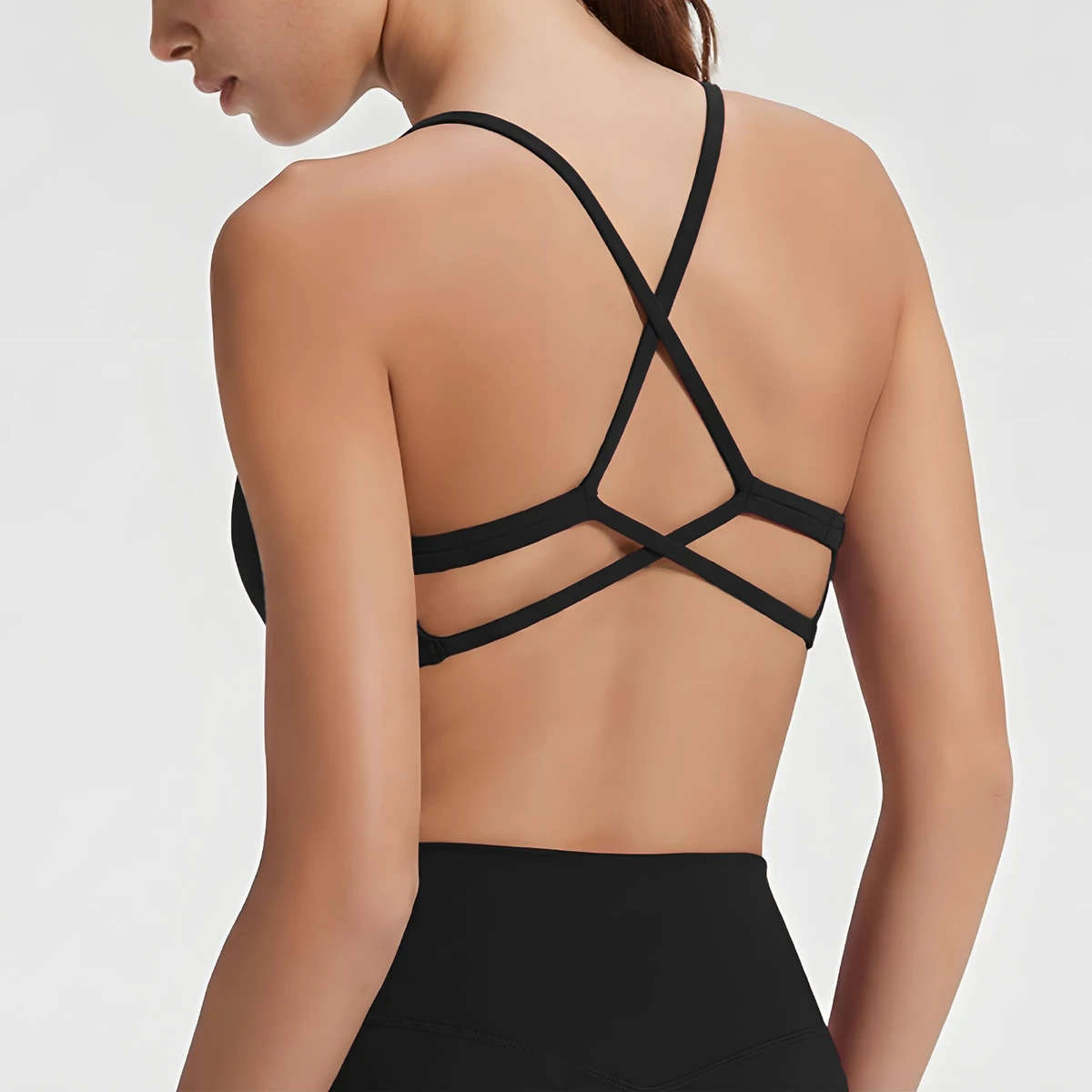 Bigger Laki Mujer Outdoor Dropship Wine Tous High-impact Khaki Plastic Activewear Backed Settwo Hot Sexy Xxx Custom Sports bra