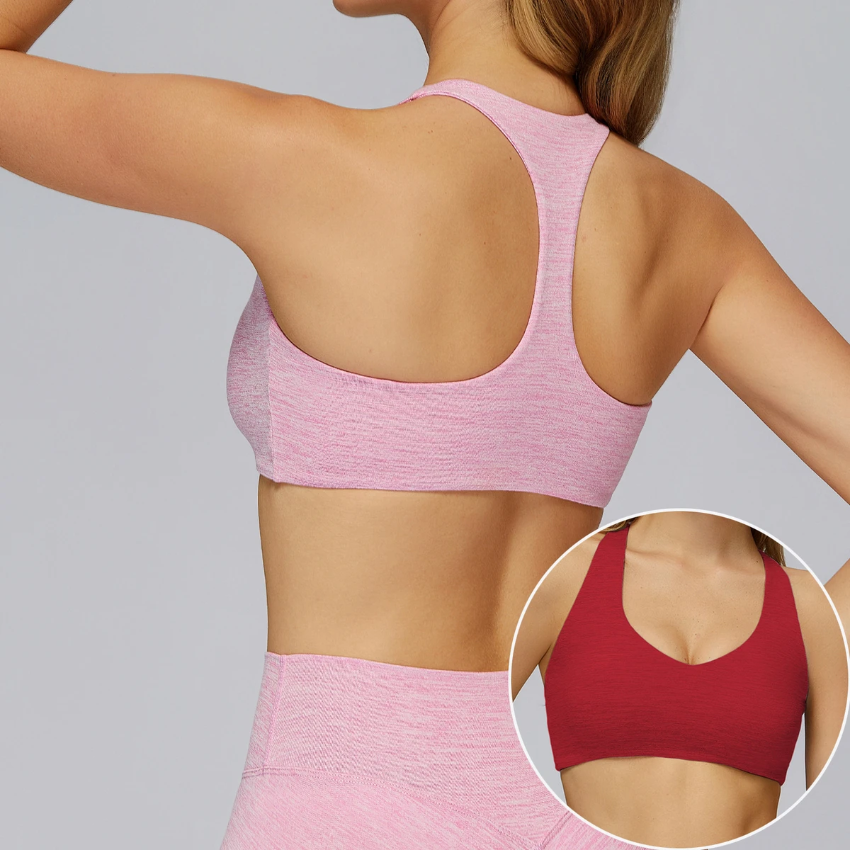 High Quality Brushed Yoga Bra Outdoor T-Back Fitness Top Women's Running Tight Casual Sports Bra