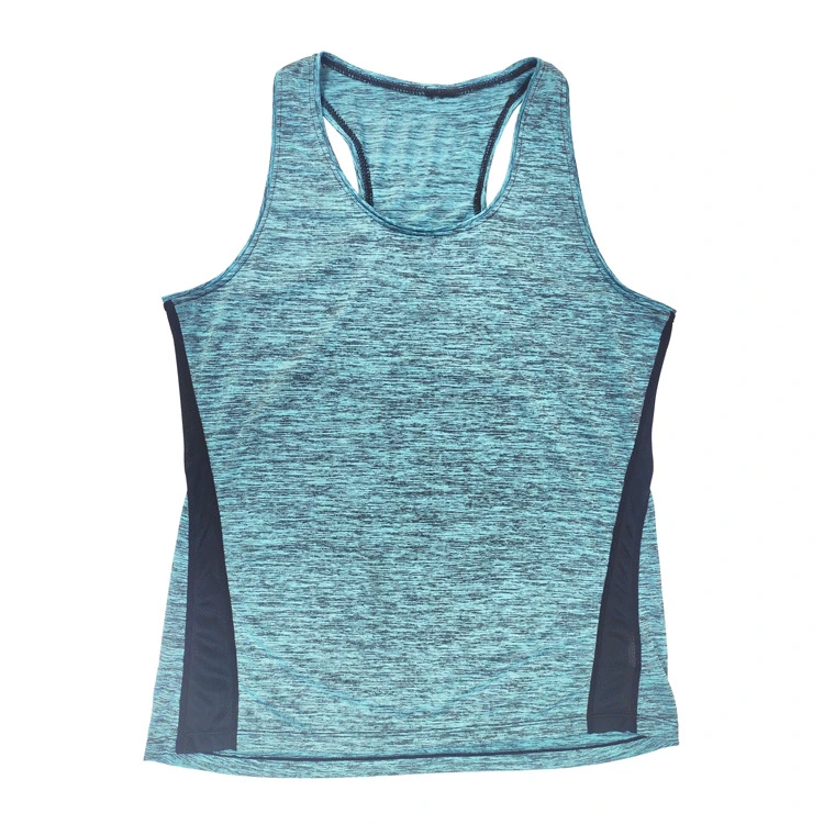 Sports Vest Top Cross Back Strappy Yoga Vest Ladies Loose Fitness Run Workout Women's Tops Tank Regular Fit Poly Racerback