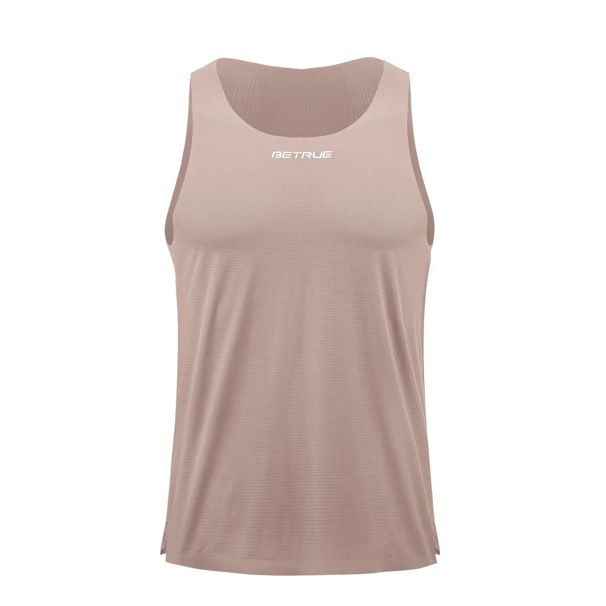 Custom Logo Breathable Unisex Gym Crop Top Singlet Woven Tank Top Front Decoration Feathers Casual Style Running Singlet Wear