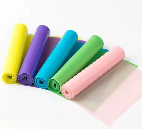 Professional 5-Piece TPE Resistance Bands Set Elastic Work Stretch Bands for Women Men Exercise Physical Therapy Yoga