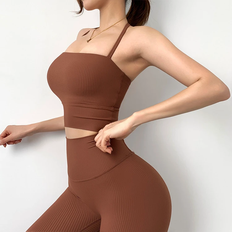 Halter Neck Sports Bra Women High Quality Women Workout Tops Yoga Bra