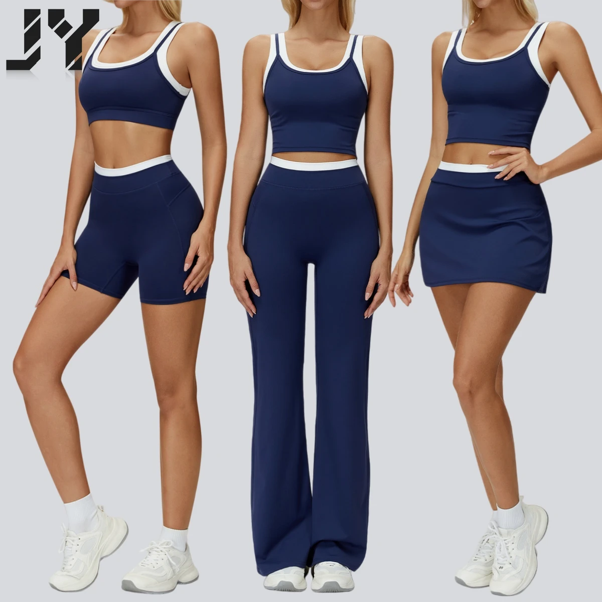 2PCS Yoga Set Sports Set Gym Set Women Tracksuit Running Workout Clothes Vest Sports Bra Sportswear Women's Suit Yoga Clothing