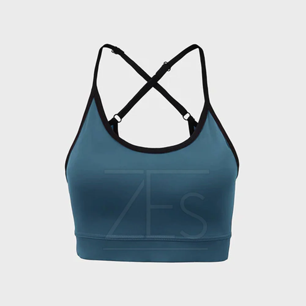 Best Selling Low Price Women High for Breathable Spandex/Nylon Sports Bra Quick Dry Lightweight for Adult