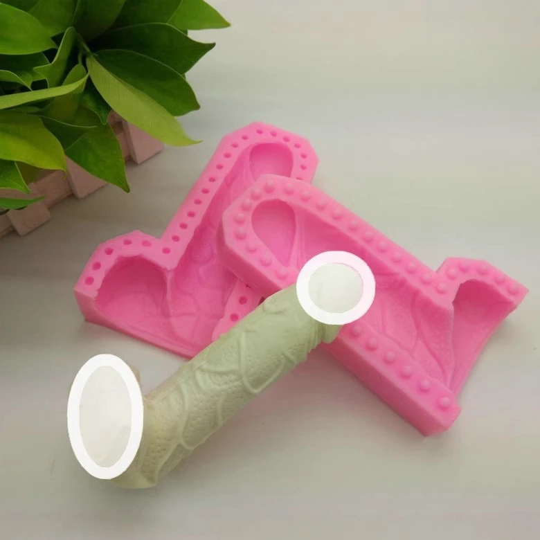 Huge Simulation Male Toy Funny Liquid Silicone Mold Natural Funny Silicone Soap Cake Candle Resin Gypsum Dildo Silicone Mold