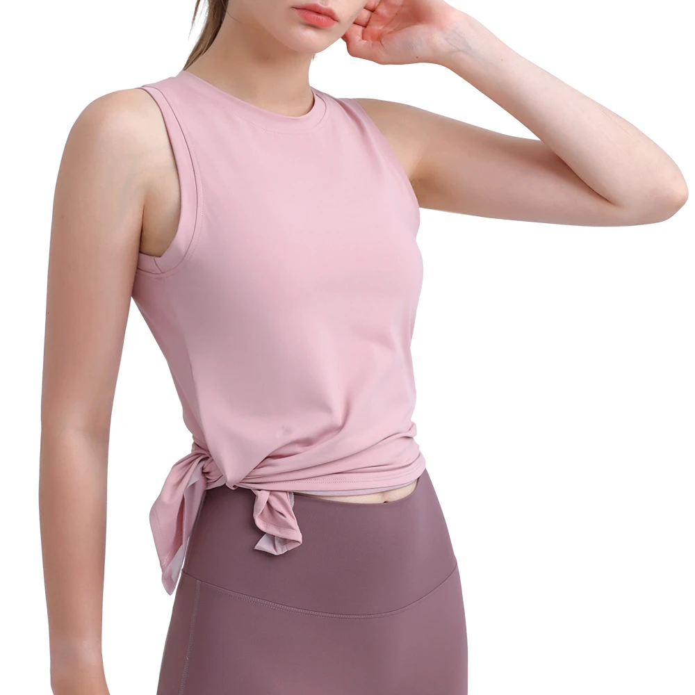TOPKO Spring Summer Loose Sports Vest Women's Breathable Quick Dry Yoga Clothes Sleeveless Top Running Fitness Vest