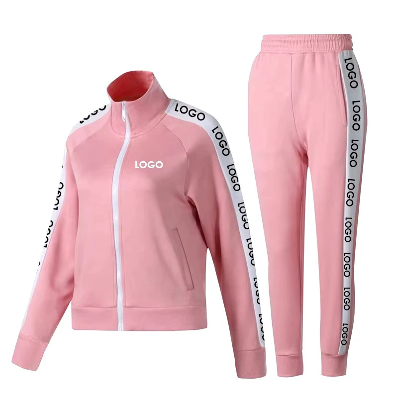 Women Winter Casual Breathable Solid Printed Soft Fleece Fabric Tracksuit Two Piece Set Gym Exercise Yoga Running Fitness