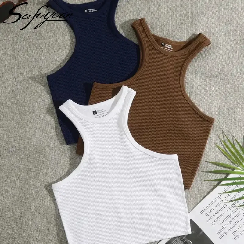High Quality Women'S Clothing Solid Color Nylon Thread Vest Sports Quick-Drying Seamless Yoga Top Womens Tank Top