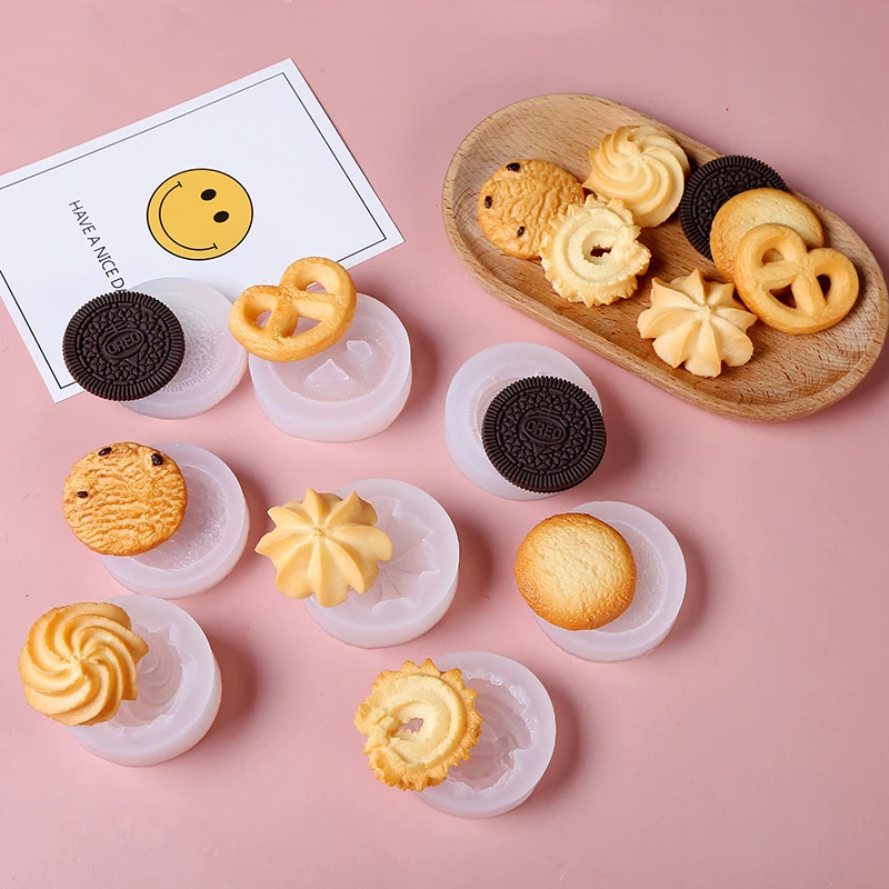 Wholesale Oreo Cookies Shape Silicone Mold for Baking DIY Cake Cookies Biscuit Chocolate Handmade Pastry Tools