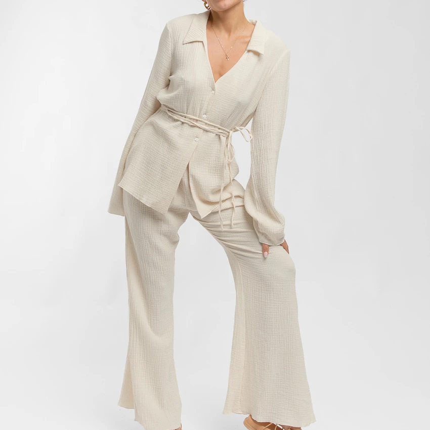 Winter Products 2024 Womens Cotton Lounge Wear Wholesale Loungewear