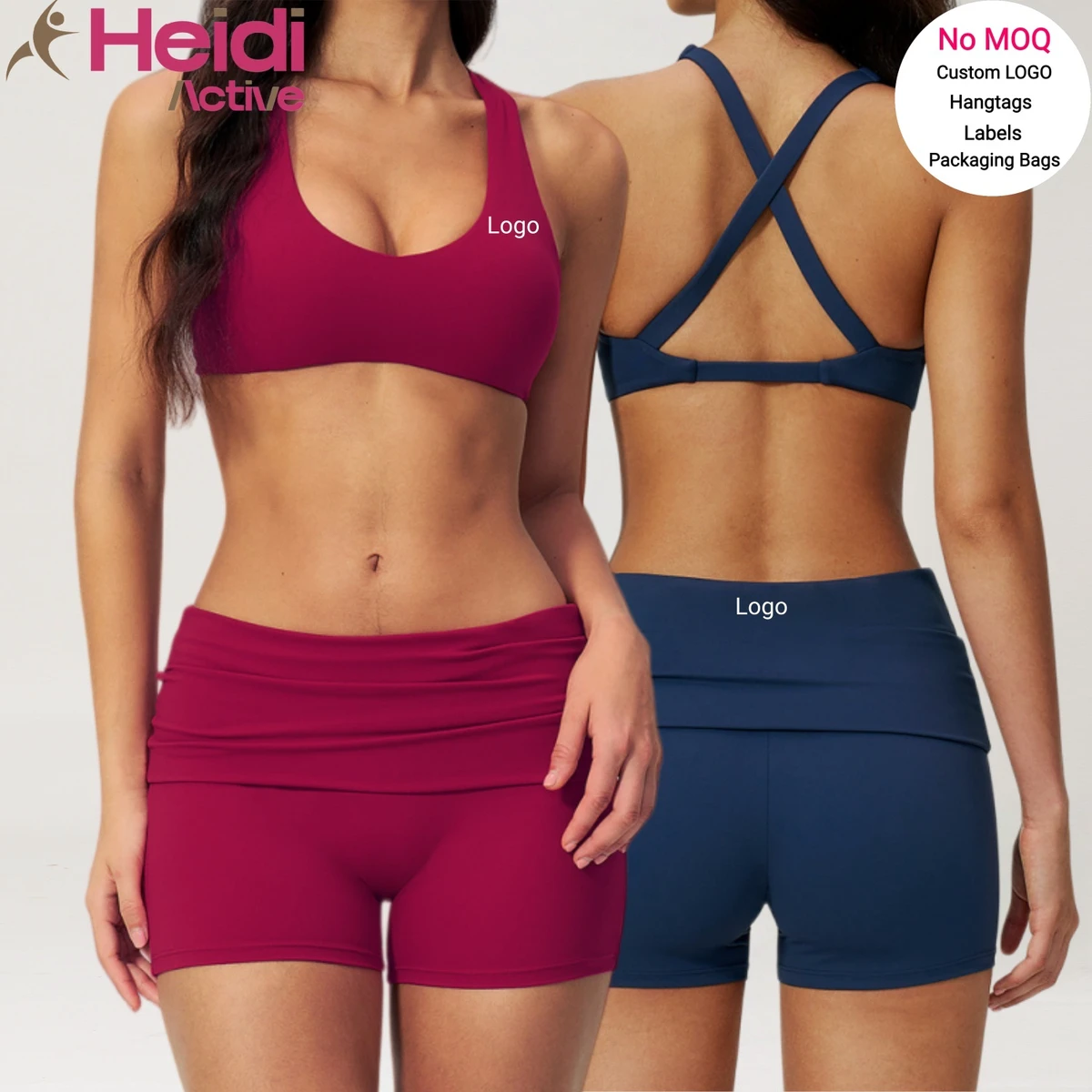 Hot Sale Workout Wear Comfortable Moisture Wicking Cross Strap Sport Bra High Waist Plus Size Fitness Yoga Shorts Gym Yoga Set