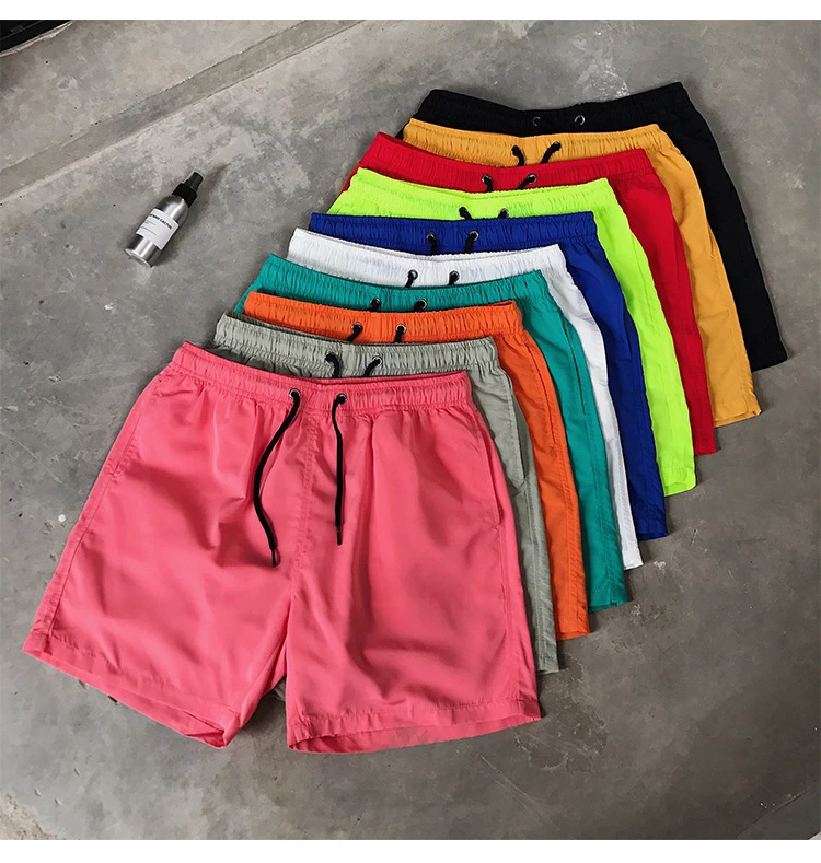 2025 New Wholesale Stock Casual Beach Running Swimwear Shorts Men Spandex/Cotton Quick Dry Eco-Friendly Breathable Mid Waist