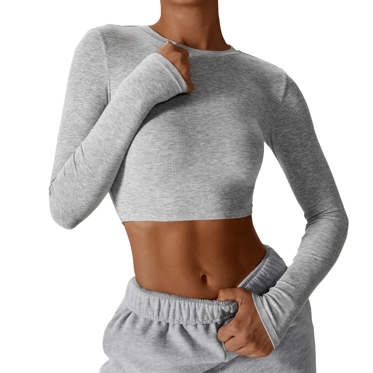 MOTE-MH181 Casual Sports Yoga Wear Women Quick-drying Slimming Thin Solid Color Long-sleeved T-shirts Lady Fitness Yoga Tops