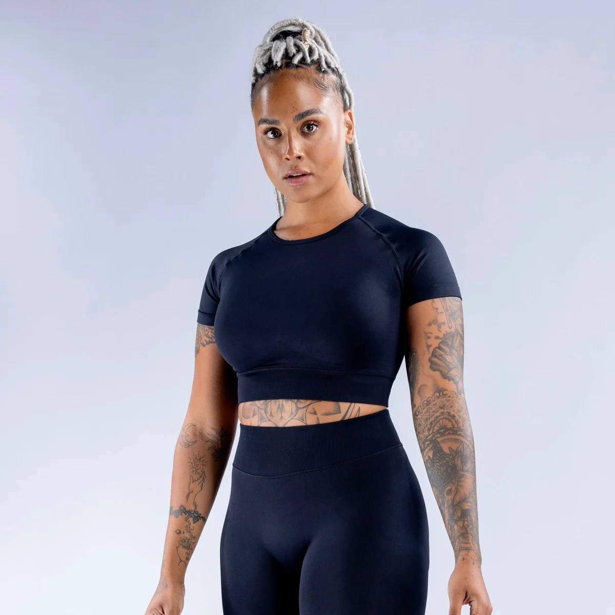 Seamless Short Sleeve Crop Top Tummy Control Gym Yoga Shirt Workout Fitness Activewear for Women Wholesale