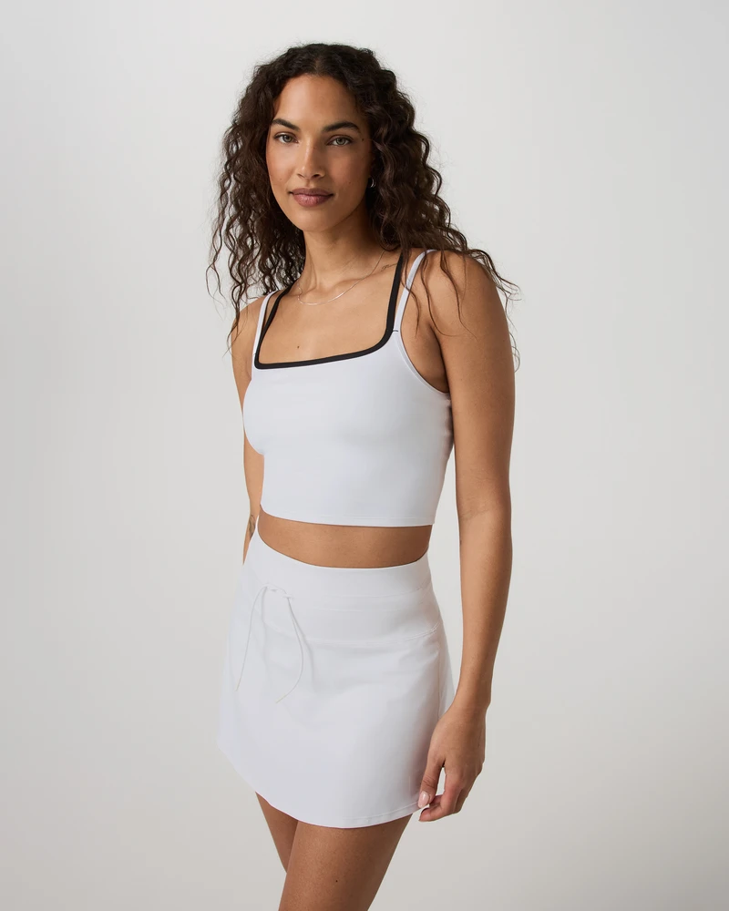 FH Anti-sweat Breathable Padded Criss Cross Back Tank Top Quick Dry Hollow Out Gym Sports Yoga Tops Lightweight Active Wear