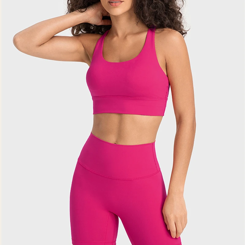 XTD Factory Premium High Quality 80% Nylon 20% Spandex Women Sports Bra Tops for Gym Yoga Fitness