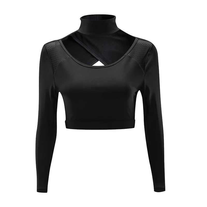 Wholesale Custom Women Yoga Sports Wear Long Sleeve Dye Mesh Fitness Athleisure Clothing