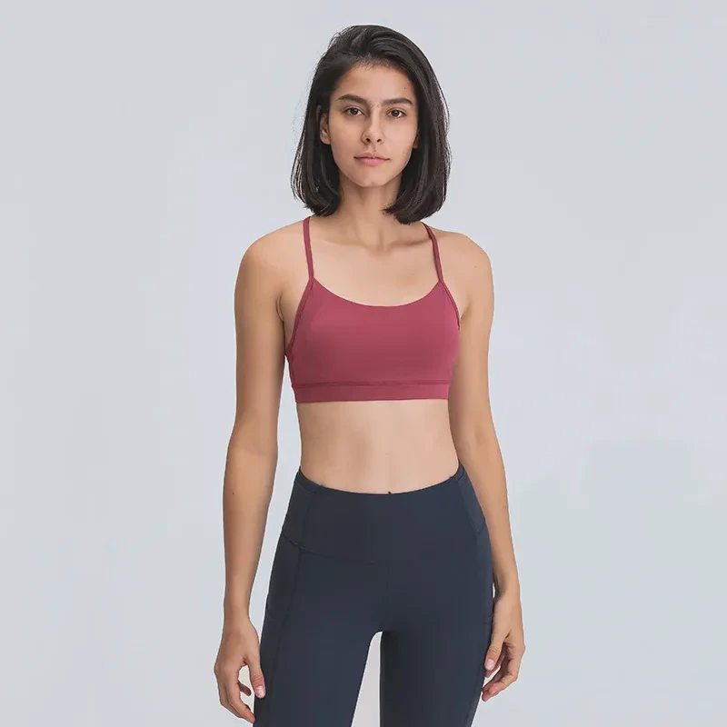 Custom Logo Plus Size Breathable Lightweight High Support Beautiful Back Racer Back Sleeveless Stringer Gym Yoga Women Fitness