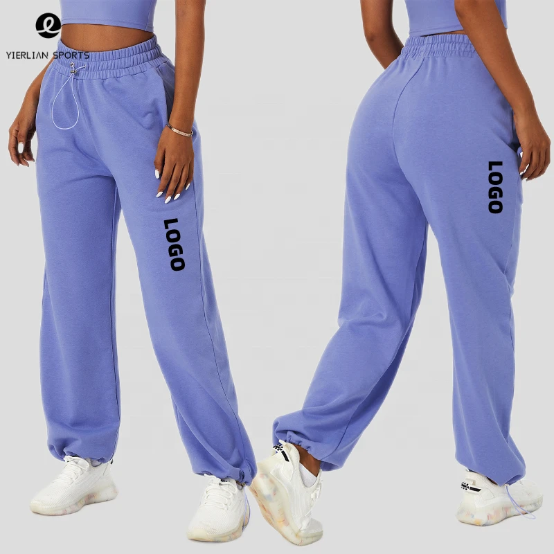 2022 Women Autumn Winter Drawstring Breathable Loose Outdoor Casual Sports Pants Straight Leg Jogger Sweatpants for Women