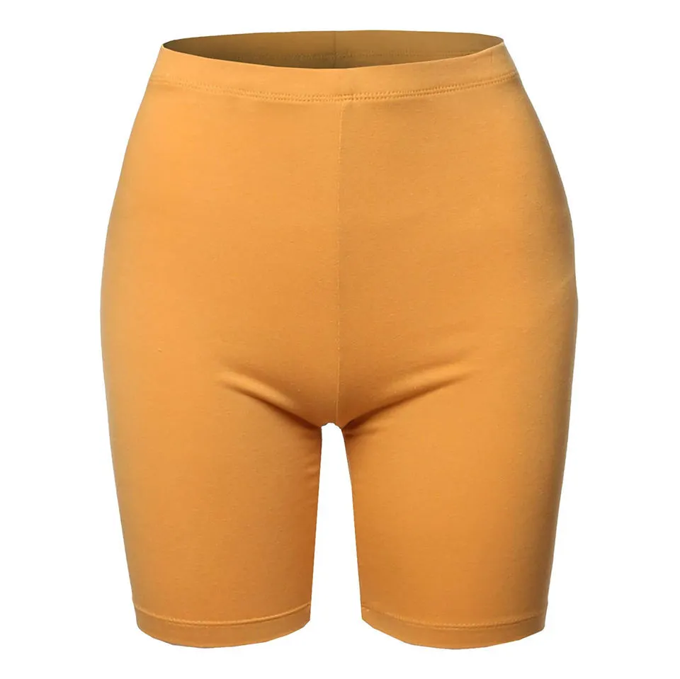 Athletic Apparel Manufacturers Wholesale Custom Plus Size Women Spandex / Polyester High Waisted Biker Shorts for Women