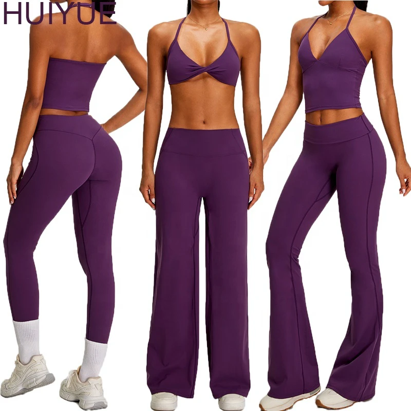 New Arrival Fitness 5 Piece Women Gym Yoga Wear Set Workout Quick Dry Sleeveless Sports Suit Yoga Set