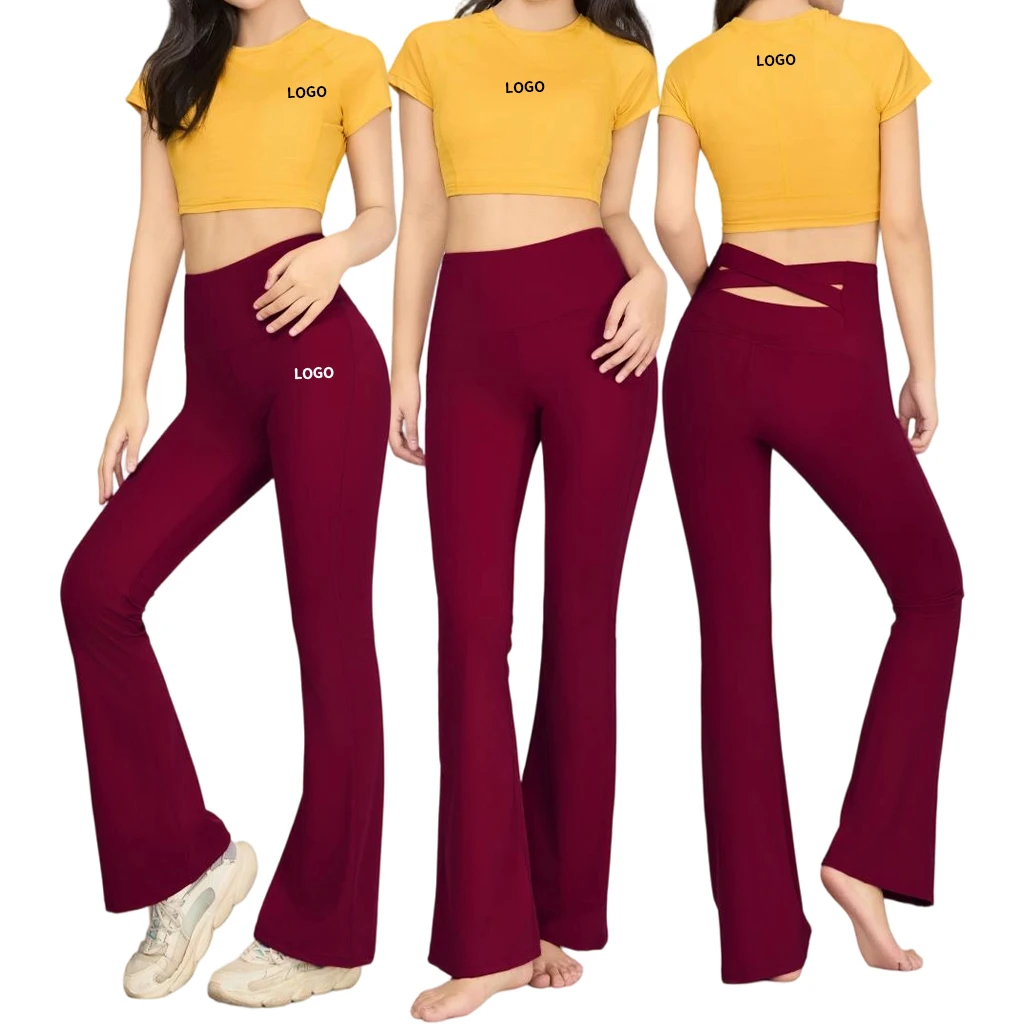 Custom High-quality Breathable ole Regular Color Sports Yoga Top Women's Gym Clothes Running Fitness