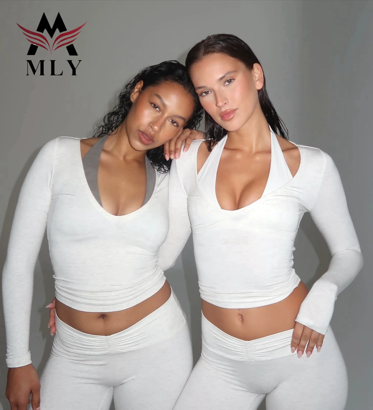 High Quality Sustainable Sportswear Fitness Yoga Pants Two Piece Set Long Sleeve Yoga Sets