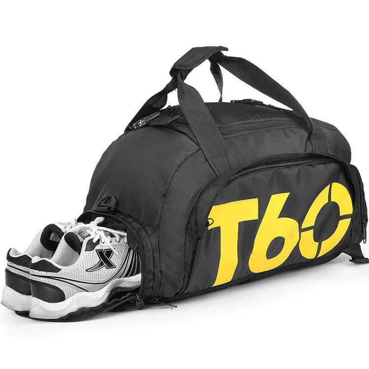 Fashionable Lightweight Polyester Gym Bag with Shoe Compartment for Men and Women for Badminton Sports Backpack