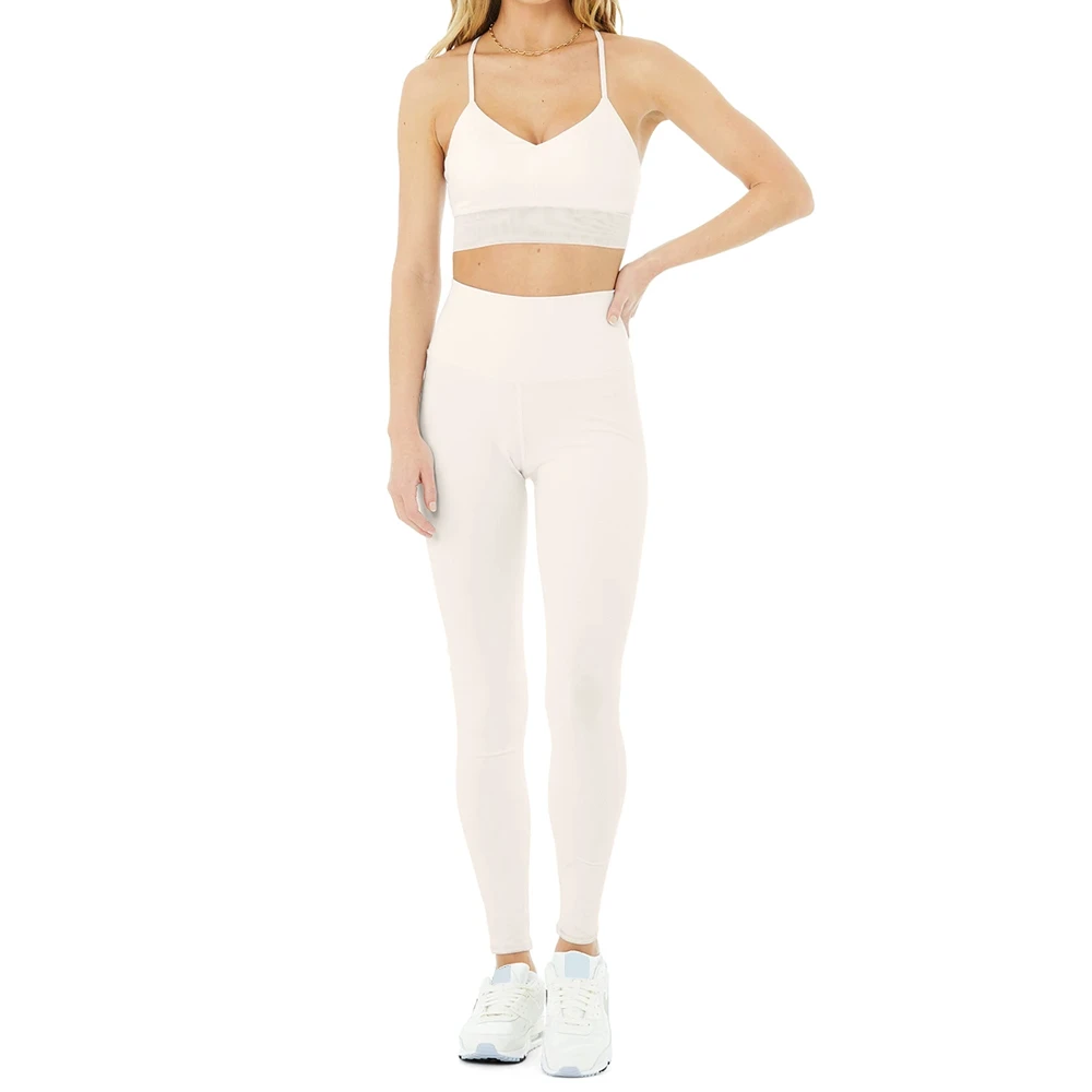 2026 Women Yoga Set One Set Skinny Solid Custom Logo Breathable Lightweight Cotton Fleece Fitness Gym Wear Wholesale Low Price