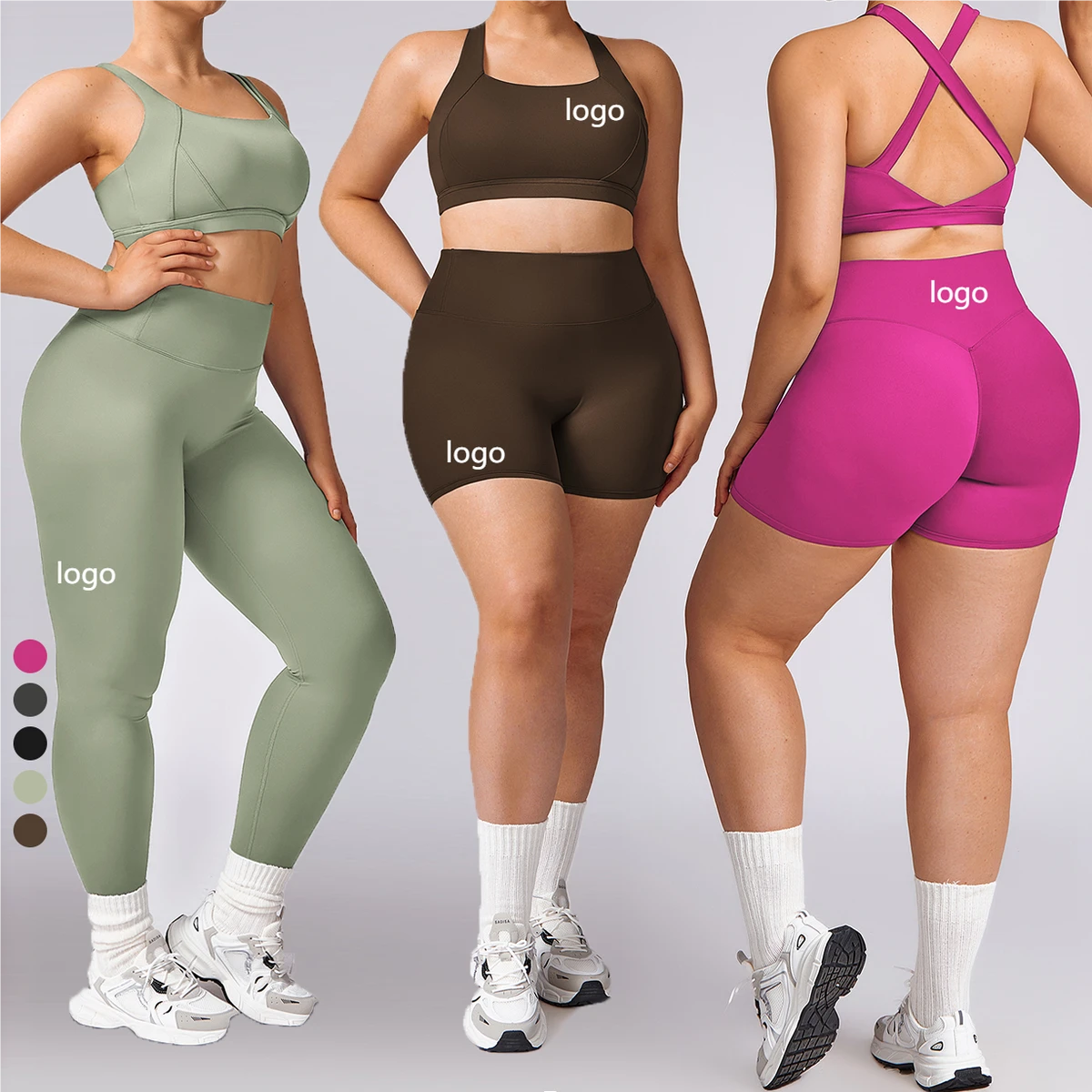 Women's 3XL Sportswear Plus Size Cross Back Sports Bras With Running Shorts Ladies Yoga 2 Piece SetS Fitness Apparel Clothing