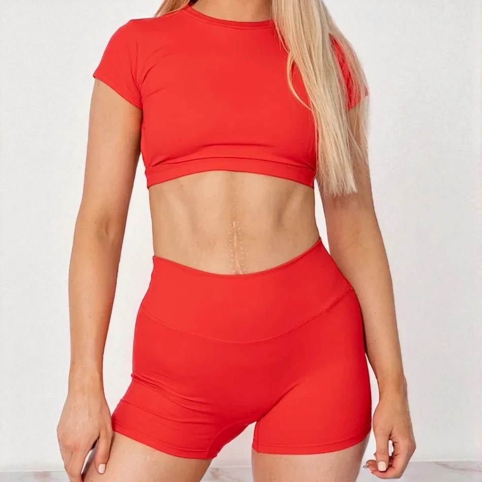 Women Yoga Set 2 Piece Plus size Workout for Women Gym Sportswear Gym Fitness Yoga Set High Elastic Custom Logo