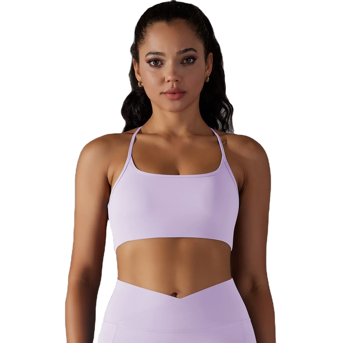 2024 Premium New OEM Design Workout Sports Yoga Scrunch Leggings and Zip up Sports Bra Set for Girls