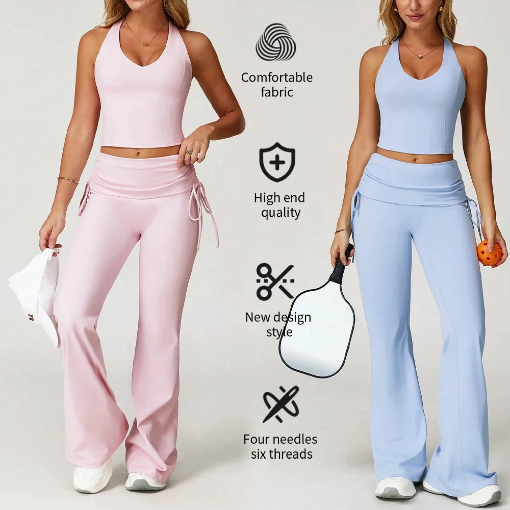 Custom Women Nude Yoga Vest Breathable Quick Dry Solid Sleeveless High Elasticity Camisole Sports Top