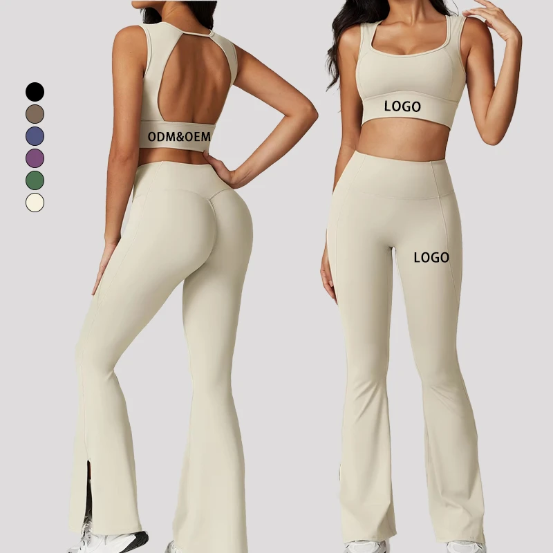 High Waist Butt Lift Leggings Sport Bra Activewear Suits Sportswear Gym Fitness Sets Sexy Workout Sets 2 Piece Yoga For Women