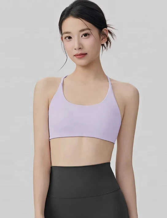 Wholesale Women's High Support Breathable Sports Bra Customized Logo Backless Gym
