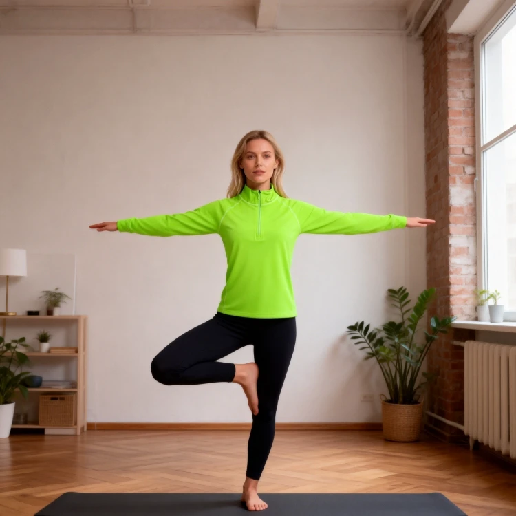 Women's Yoga Half-zip Nylon/Spandex Neon Colour Quick Dry Breathable Long Sleeve Top Four-Way Stretch for Adults