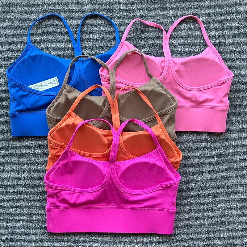 Hot Align Classical Y-shape Back With Breast Pad Shockproof Performance Yoga Running Sports Bra
