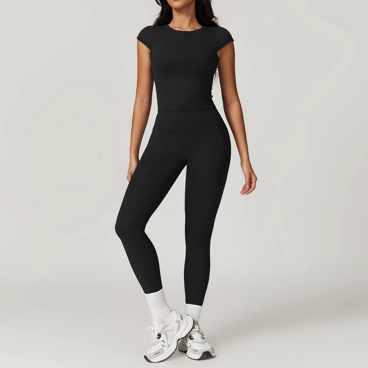 Most Popular High Elastic Activewear Set Women Workout Set Girls 2 Piece Fitness Sport Gym Wear Yoga Set Women Clothing