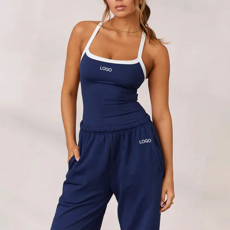 Women's Beautiful Back Tight Yoga Set Fashion Spandex Stretch Crisscross Workout Fitness 2-Piece Solid Lightweight for Running