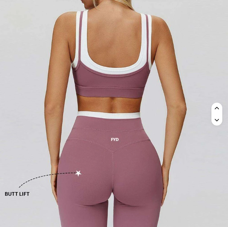 Custom Two-Piece Breathable Solid Yoga Sets High Waisted Sports Bra Leggings Set Fuyida Apparel Active Yoga Wear for Women