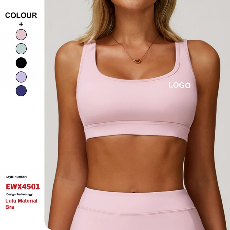 Plus Size Lightweight High Support Breathable Sweat-Wicking Quick Dry Yoga Sports Bras-Tight-Fitting Beautiful Back