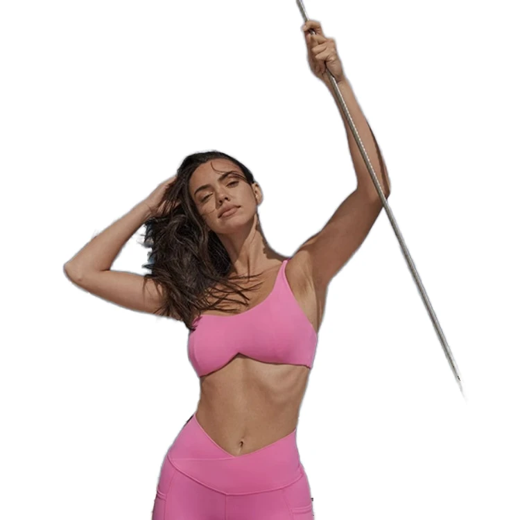 Sport Bra Girls One Shoulder Strap Custom Backless Workout Top Quickly Daring