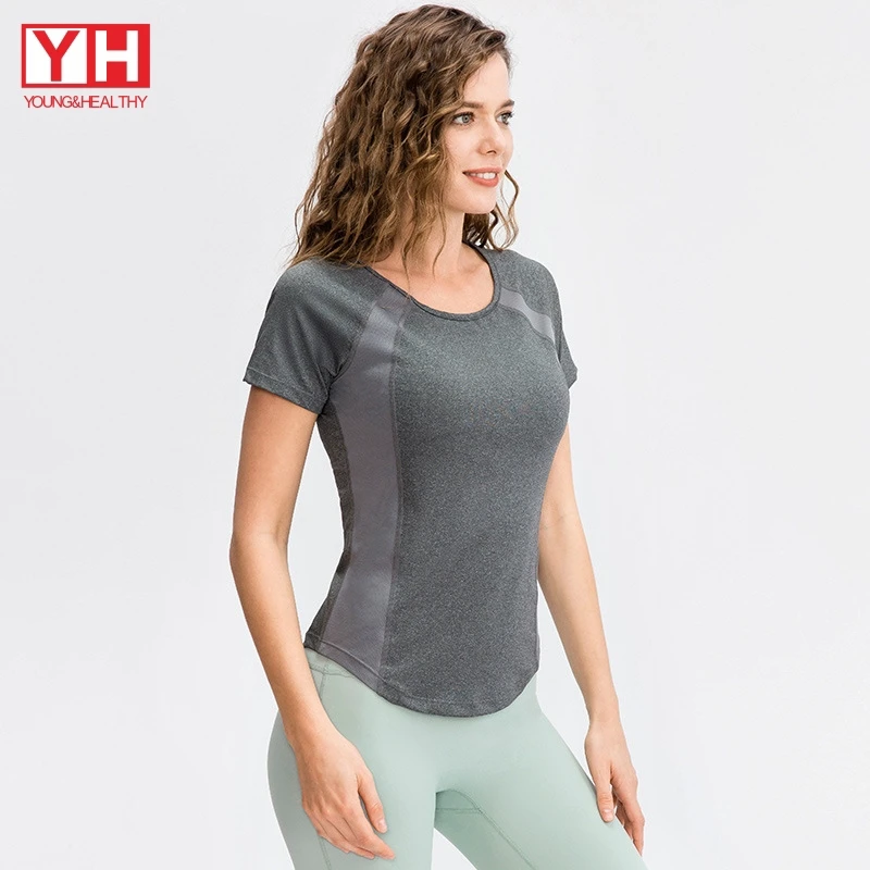 Round Neck Workout Tank Top Slimming Quick Dry Sports Plain Shaping Tops for Woman