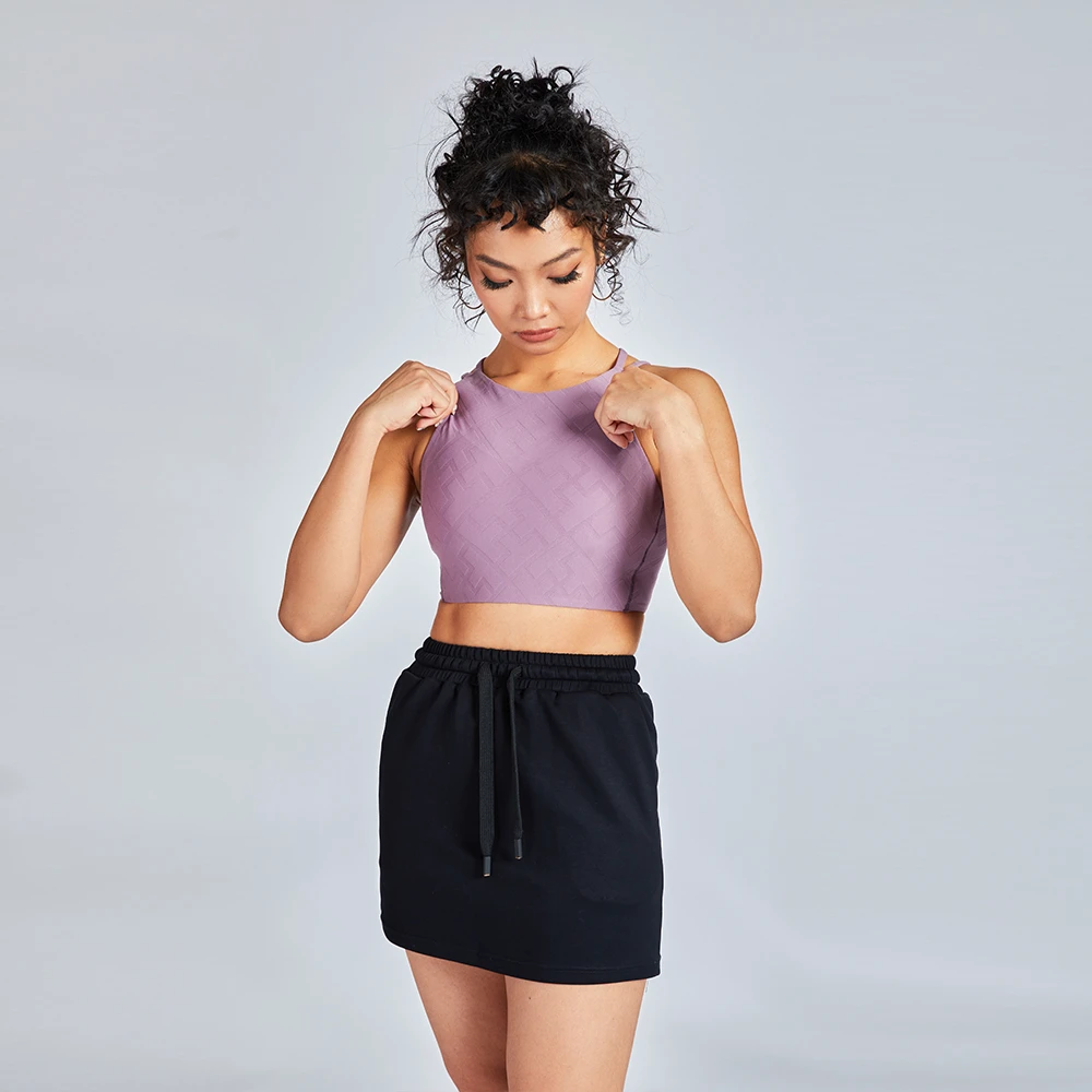 Luckpanther Slim Fit Round Neck tank Top With Removable Pads Women Yoga Top Sports Top
