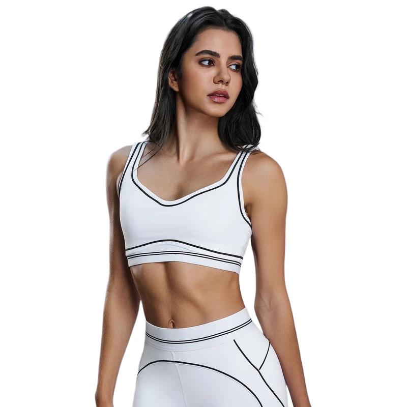 Women's High Impact Shockproof Sports Bra Deep U Racerback Buttery Soft Yoga Gym Workout and Style Clothing Wholesale