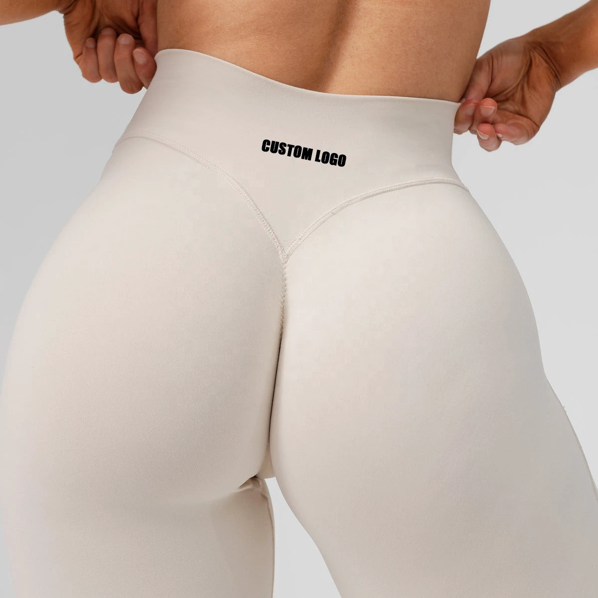 Custom High-Waisted Breathable Yoga Leggings For Women Butt Lift Fitness Gym Workout Pants With Drawstring Closure Print Pattern