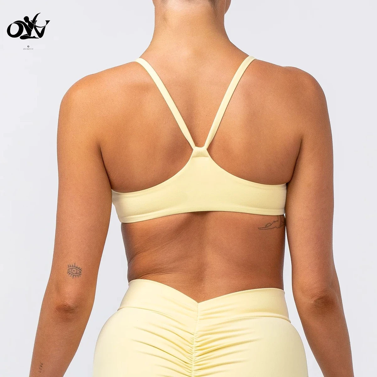 Quick-drying Breathable Fitness Sports Bra square Neck Solid Soft Design Yoga Bra for Women Wholesale Skin-friendly Gym tank Top
