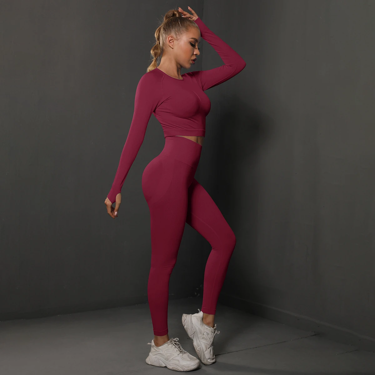 High-Waist Tummy Control Yoga Suit with Butt Lifting Design - Breathable & Stretchy for Intense Exercises